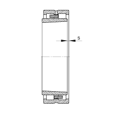 圆柱滚子轴承 NNU4992-S-K-M-SP, 根据 DIN 5412-4 标准的主要尺寸, 非定位轴承, 双列，带锥孔，锥度 1:12 ，可分离, 带保持架，减小的径向内部游隙，限制公差