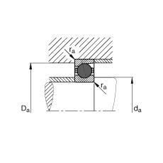 主轴轴承 HCB7226-E-T-P4S, 调节，成对或单元安装，接触角 α = 25°，陶瓷球，限制公差